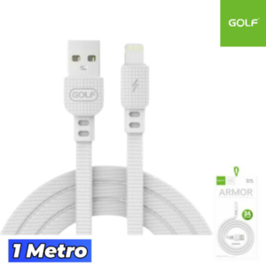 Cable GOLF Usb A Lightning ( iPhone ) / 1 MT / 3A / Carga Rápida ( GC-66i )