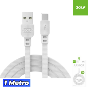 Cable GOLF Usb A Tipo-C / 1 MT / 3A / Carga Rápida ( GC-66T )