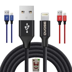 Cable USB A Lightning Para iPhone Reforzado / 1 MT / 3A / Carga Rápida / OVOSE