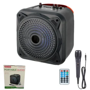 Parlante Multimedia Bluetooth 8″ / Micrófono / Control Remoto / JH-8508 / 1000W PMPO