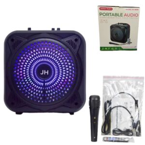 Parlante Multimedia Bluetooth 8″ / Micrófono / Control Remoto / JH-8508 / 1000W PMPO