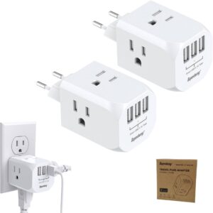 Pack De 2 Extensores Multi Enchufes Con 4 Tomacorrientes / 3 USB / 10A / 2400W / Superdanny