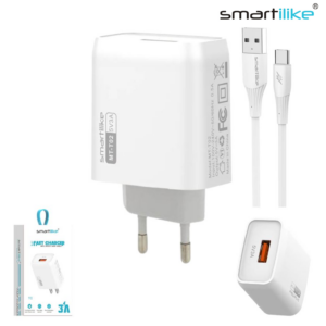 Cargador USB Smartilike 3A + Cable Tipo-C /  MT-T02