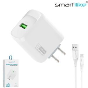 Cargador Smartilike USB QC3.0 + Cable Micro USB / MT-Q03