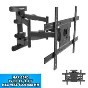 Soporte Para TV 32A70″ MAX 35KG / MAX VESA 600X400MM / REBATIBLE