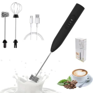 Batidor Espumador De Leche Café Huevos Recargable USB / 3 Velocidades / 4W