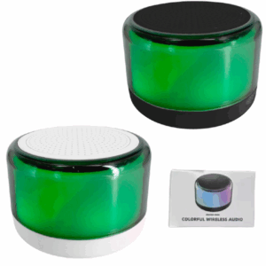 Parlante Bluetooth 5.3 / Radio FM / Micro SD / 3w / Con Luces Led / H2