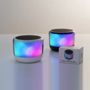 Parlante Bluetooth 5.3 / Radio FM / Micro SD / 3w / Con Luces Led / H2