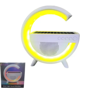 Lampara Veladora G / Parlante Bluetooth / Luces Led ARGB / Cargador Inalámbrico QI 10W / Radio FM / Puerto USB / MicroSD/ AUX 3.5MM / BT2301