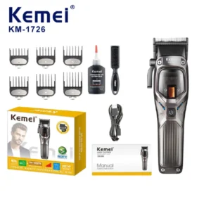 Maquina De Cortar Pelo / Barba Profesional Kemei KM-1726 / 10000RPM MAX / 12W