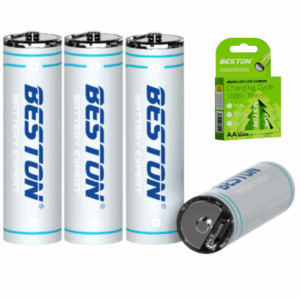 Pack 4 Pilas AA 1.5v Lithium Recargables BESTON / Tipo-C / 2000mAh / 3000mWh