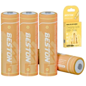 Pack 4 Pilas AA 1.5v Lithium Recargables BESTON / 2400mAh / 3600mWh