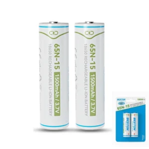 Pack 2 Pilas Batería 18650 3.6v Lithium Recargables BESTON 65N-15 / 1500mAh / 5550mWh