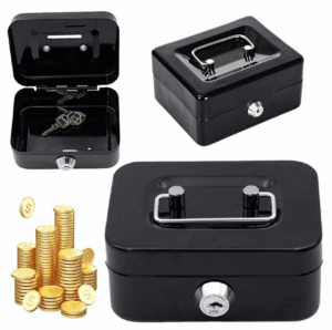Caja De Seguridad Metálica 15cm x 12cm x 8 cm