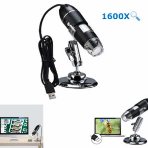 Microscopio / Lupa Digital USB 1600x / Disparo Jpeg / Video Avi