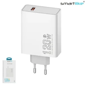 Cargador De Pared USB 120W / Super Fast Charging QC3.0 / GaN / Smartilike MT-TQ01