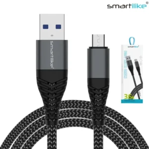 Cable USB A MICRO USB 3.6A 1.2MT / FAST CHARGE QC3.0 / Reforzado / Smartilike MT-XW01