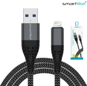 Cable USB Para iPhone Lightning 3.6A 1.2MT / FAST CHARGE QC3.0 / Reforzado / Smartilike MT-XW01