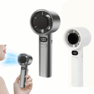 Mini Ventilador Portátil Recargable Con Pantalla
