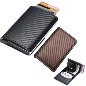 Billetera Con Tarjetero Rfid Antirrobo Anti Clonación / A Rayas