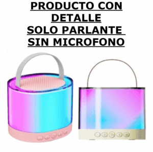 CON DETALLES LEER DESCRIPCIÓN / Parlante Bluetooth Karaoke K52 / Luces Led RGB / MicroSD / AUX 3.5MM