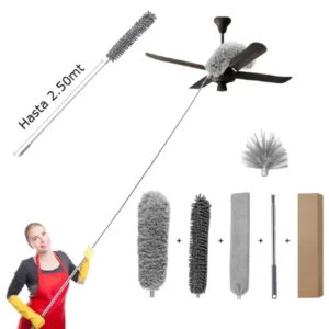 Plumero De Microfibra 5 en 1 Extensible Hasta 2.5mt