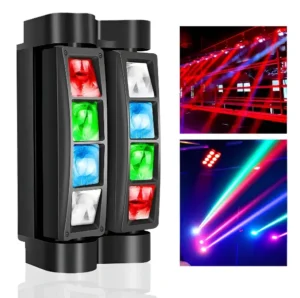 Luz Escenario Led RGBW Cabezal Móvil 220V