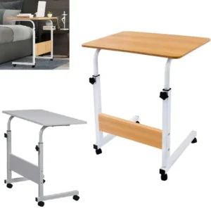 Mesa Escritorio Portátil Auxiliar Altura Ajustable + Ruedas