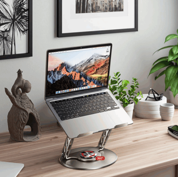 Apoya Notebook Soporte De Escritorio Para Notebook / Laptop / Giratorio 360° / NB2504 ...