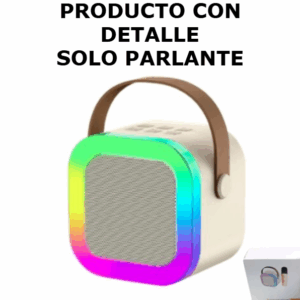 CON DETALLES LEER DESCRIPCIÓN Parlante Bluetooth Karaoke K12 / Luces Led RGB / MicroSD / AUX 3.5MM