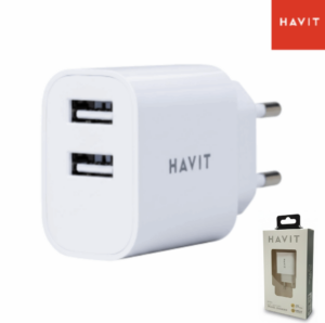 Cargador De Pared Doble USB 2.4A / HAVIT UC1014