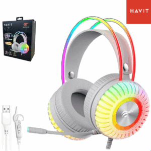 Auriculares Gamer HAVIT H2046U / Luces Led RGB / Micrófono / USB / Con Control De Volumen