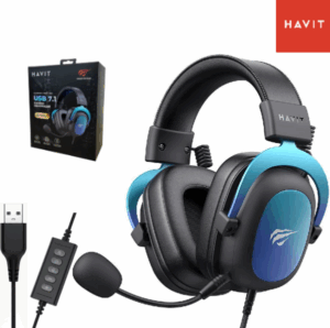 Auriculares Gamer HAVIT H2002U PRO / Luces Led RGB / Micrófono / USB / Con Control De Volumen