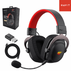 Auriculares Gamer HAVIT H2002BG / Bluetooth / 2.4Ghz  / Cable USB / Con Micrófono