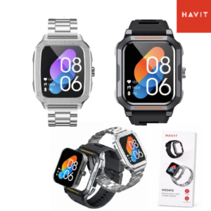 Reloj Inteligente Smartwatch HAVIT M9040S / 1.91″ / Incluye 2 Mallas / Carga Inalámbrica QI