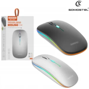 Mouse Inalámbrico 2.4Ghz / Recargable / Ultra Slim / Somostel SMS-GM23 / 800 – 1200 – 1600DPI