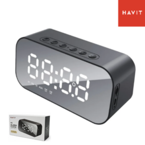 Parlante Bluetooth Havit M3 Reloj Despertador Y Radio FM