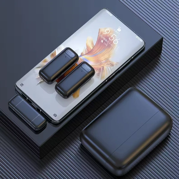 2 Micrófonos Inalámbricos Solaperos Para Celular TIPO-C / Con Filtro / K13