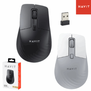 Mouse Óptico Inalámbrico HAVIT MS58WB / 2.4 Ghz / Bluetooth / Recargable / 800-1200-1600 DPI