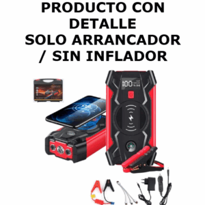 CON DETALLES LEER DESCRIPCIÓN Arrancador De Autos / Power Bank 39800MAH / 2 USB / 600A – 1200A / Carga Inalámbrica (QI) 10W FAST CHARGE