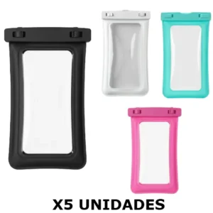 Estuche Celular Agua Universal X 5 UNIDADES / Hasta 8″