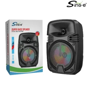 Parlante Bluetooth  4″ / Radio FM / MicroSD / USB / 8W / 1200mah / Sing-e ZQS-1461S