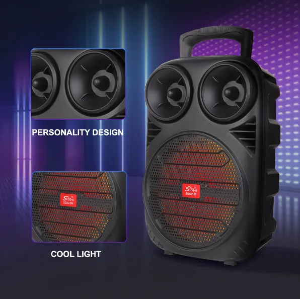 Parlante 6.5″ Bluetooth Con Micrófono / Radio FM / MicroSD / USB / 10W / 1800mah / Sing-e ZQS-6162