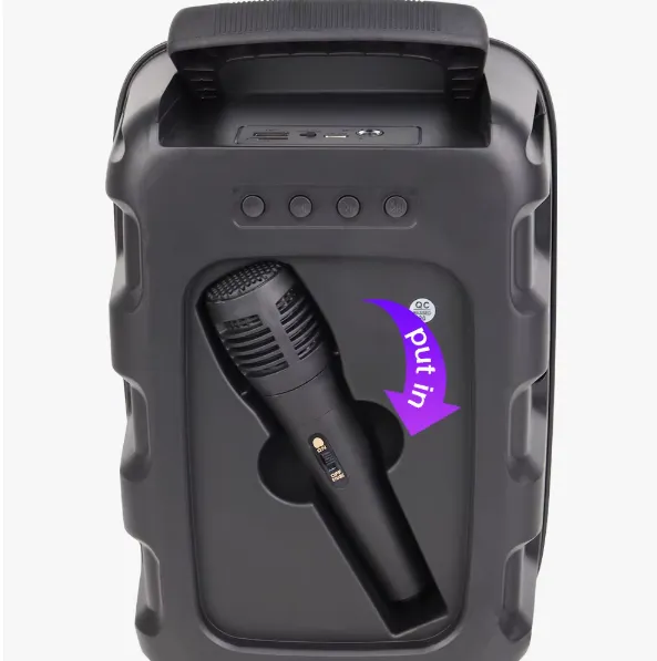 Parlante 6.5″ Bluetooth Con Micrófono / Radio FM / MicroSD / USB / 10W / 1800mah / Sing-e ZQS-6162