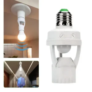 Porta Lampara Con Sensor De Movimiento