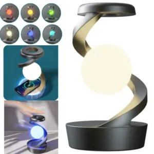 Lampara Luces Led Escritorio Con Levitación / Carga Inalámbrica QI / Táctil