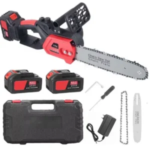 Motosierra Eléctrica Inalámbrica 12″ Con 2 Baterías