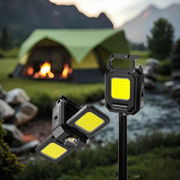 Mini Linterna Doble Portátil Recargable / Compatible Con Trípode