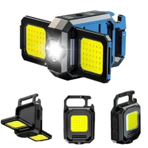 Mini Linterna Doble Portátil Recargable / Compatible Con Trípode