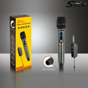 Micrófono Dinámico Cardioide Con Receptor 2.4Ghz / Inalámbrico / Sing-e ZQS-1M505